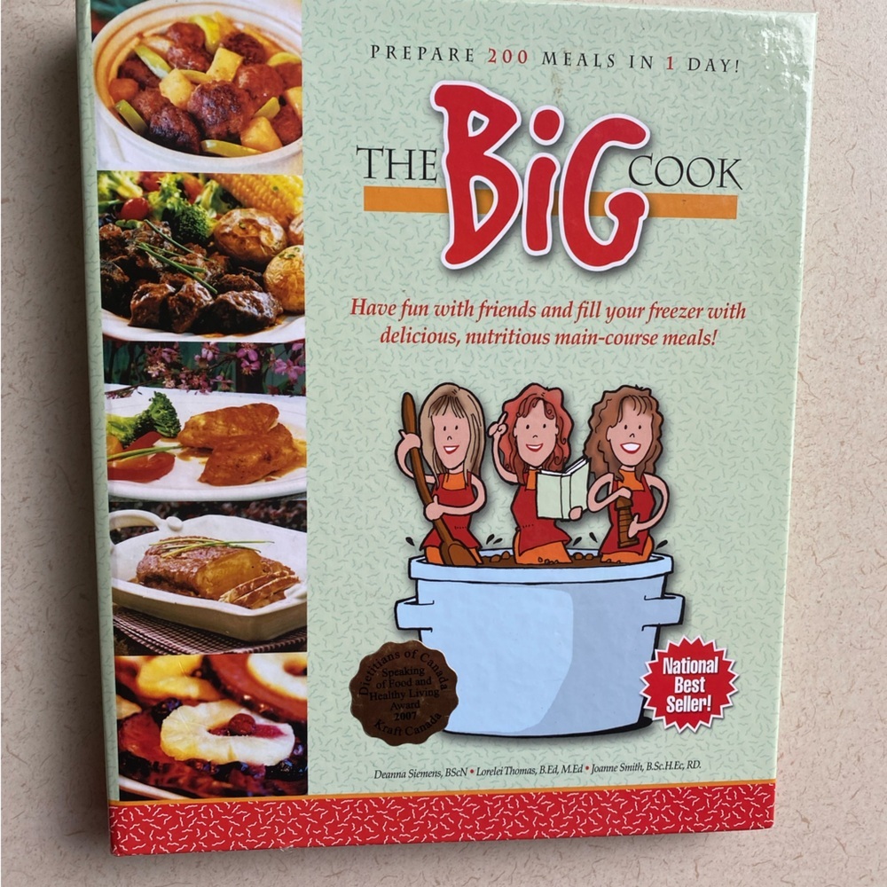 The BIG Cook 132 page cookbook-prepare 200 meals in 1 day